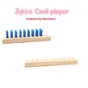 120 Pcs/set Wooden Domino Institution Accessories Organ Blocks Rainbow Jigsaw Dominoes Montessori Educational Toys for Children
